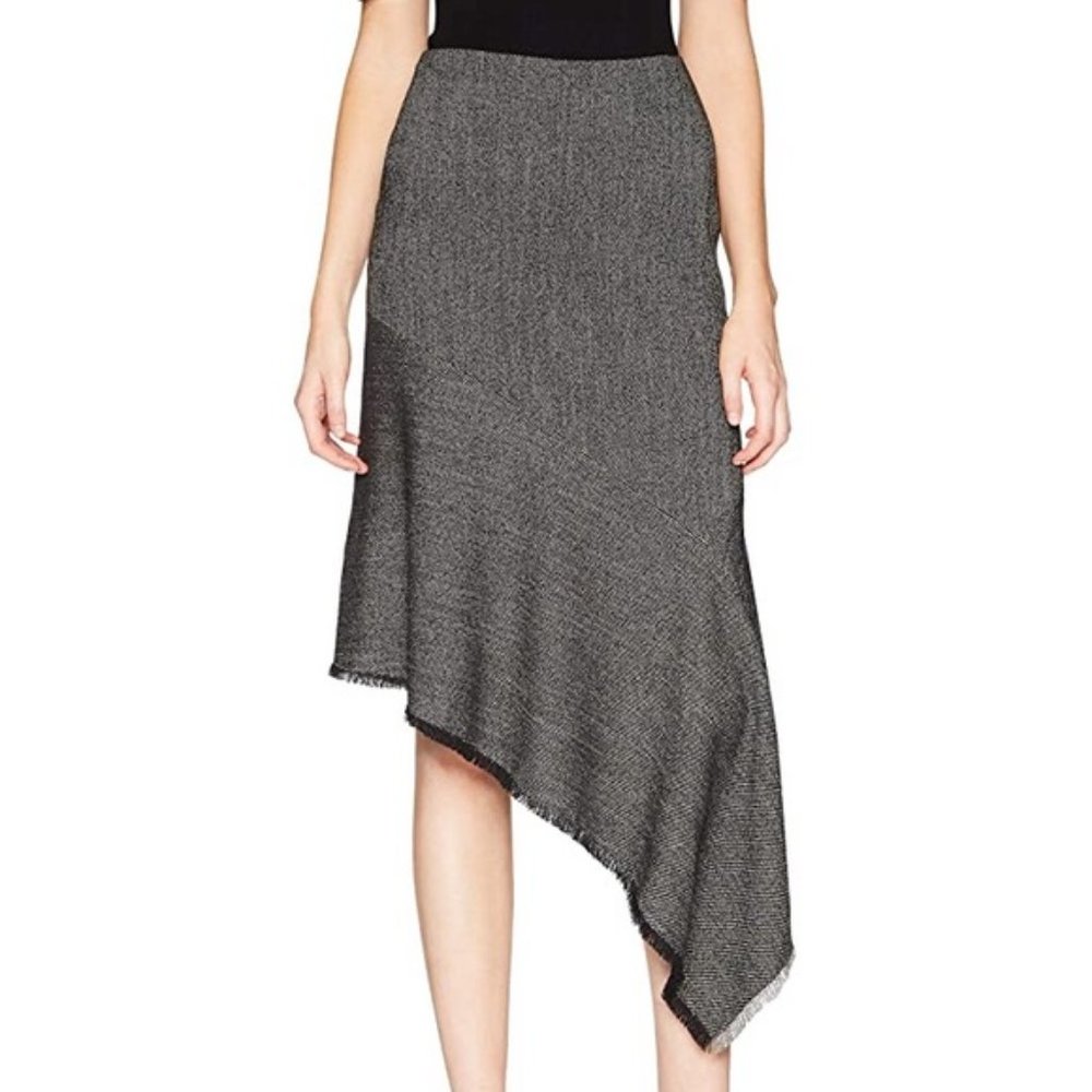 Anne Klein Plus Asymmetrical Fringed Skirt 16W NWT $109+